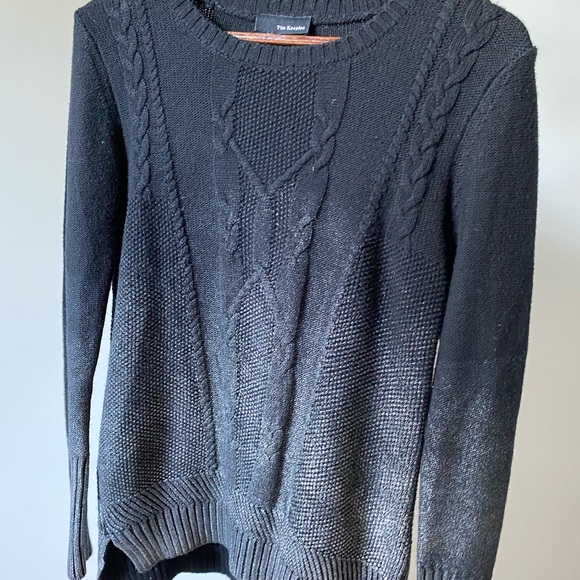The Kooples- Black + Silver Cable-knit - Picture 1 of 6